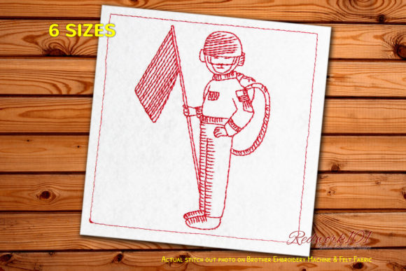 Astronaut Waving Flag Machine Embroidery Review