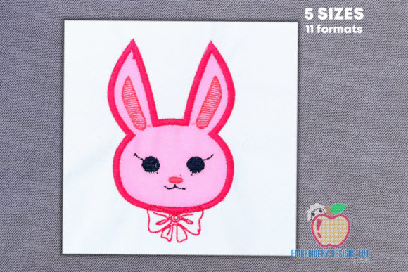 Beautiful Girl Rabbit Face Applique Review