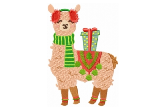 Christmas Llama with Poncho Embroidery Review