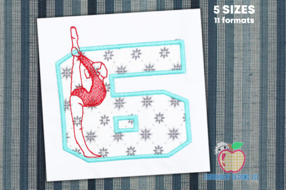 Gymnast 6th Birthday Applique Review