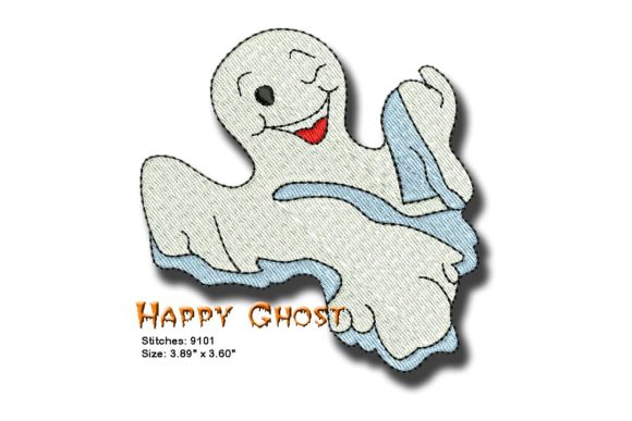 Happy Ghost Embroidery Design Review