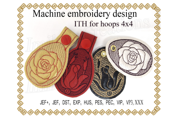 Key Fob Rose - In The Hoop Review