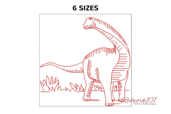 Sauropods Dinosaurs Bluework Embroidery Review