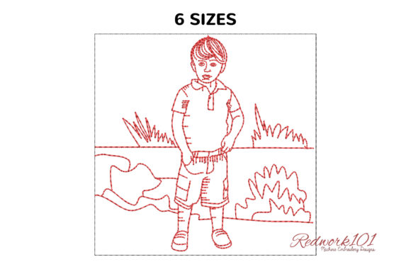 Smart Looking Boy Character Embroidery Review
