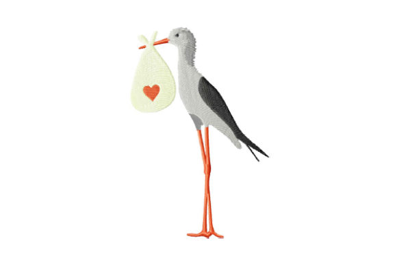 Stork with a Bag Embroidery Review